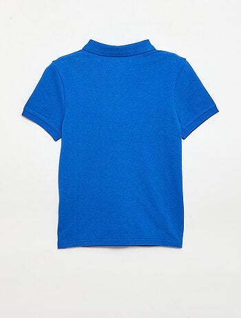 Polo uni en maille piquée