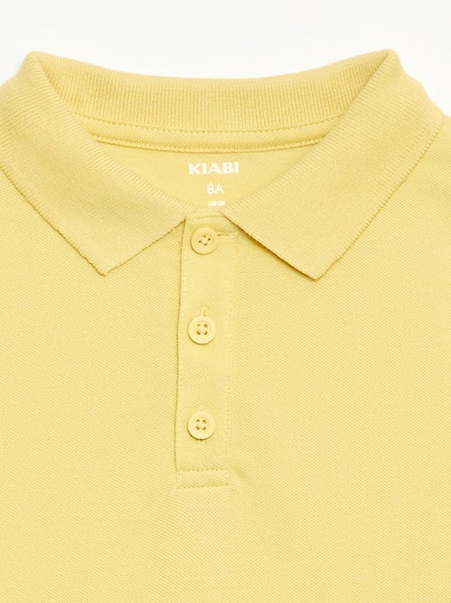 Polo uni en maille piquée - Kiabi