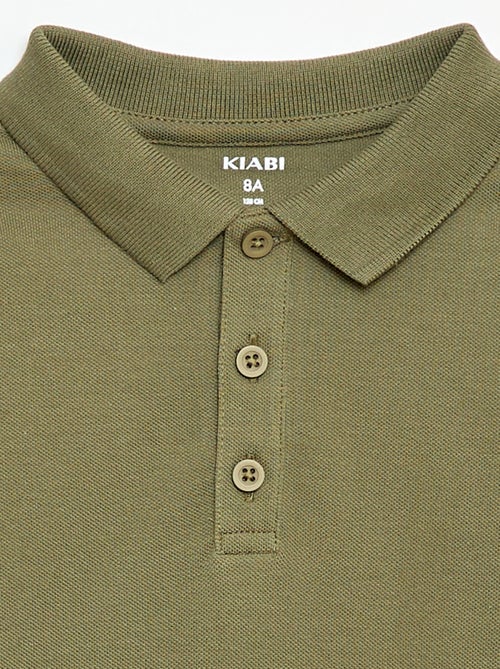 Polo uni en maille piquée - Kiabi