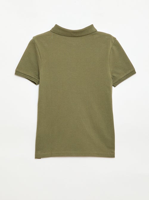 Polo uni en maille piquée - Kiabi