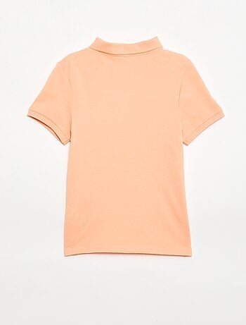 Polo uni en maille piquée