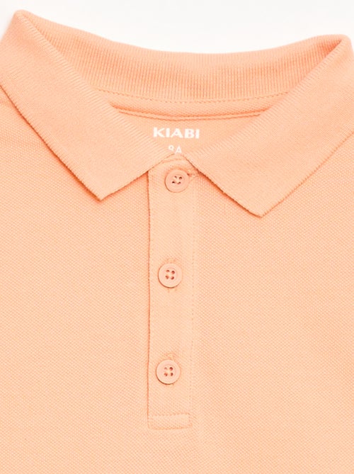 Polo uni en maille piquée - Kiabi