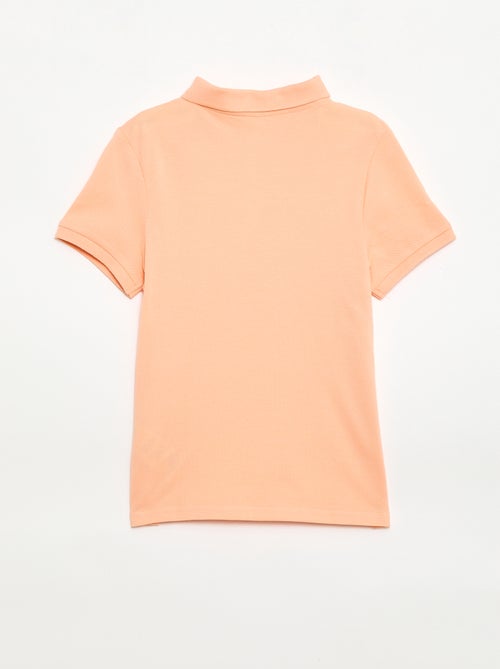 Polo uni en maille piquée - Kiabi