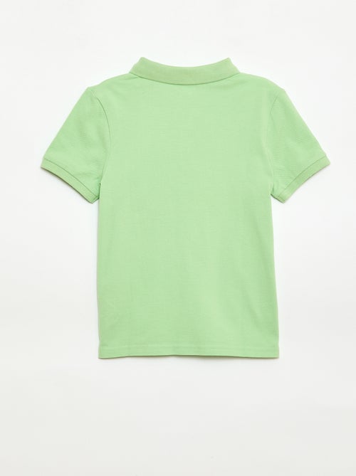 Polo uni en maille piquée - Kiabi