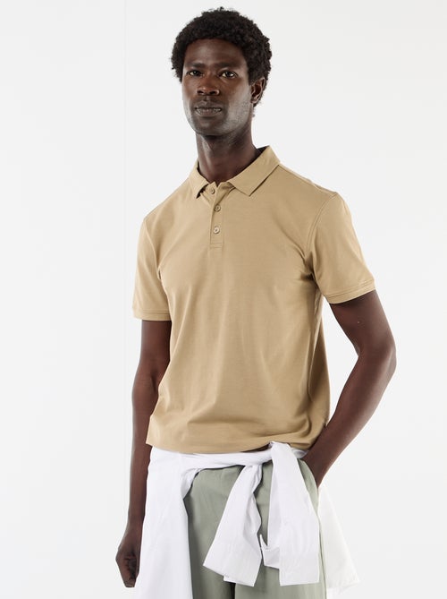 Polo uni homme à manches courtes - Kiabi