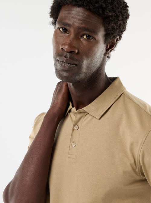 Polo uni homme à manches courtes - Kiabi