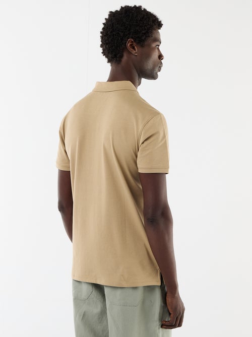 Polo uni homme à manches courtes - Kiabi