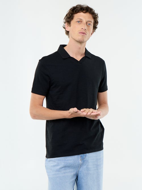 Polo uni homme à manches courtes - Kiabi