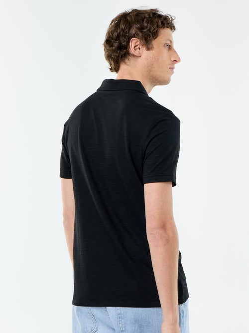 Polo uni homme à manches courtes - Kiabi