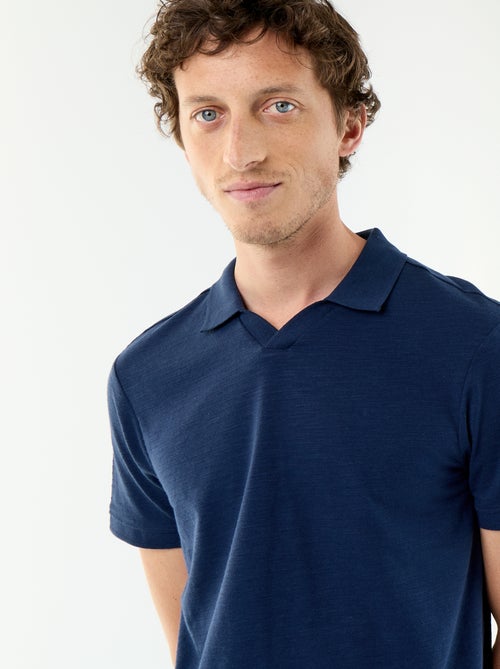 Polo uni homme à manches courtes - Kiabi