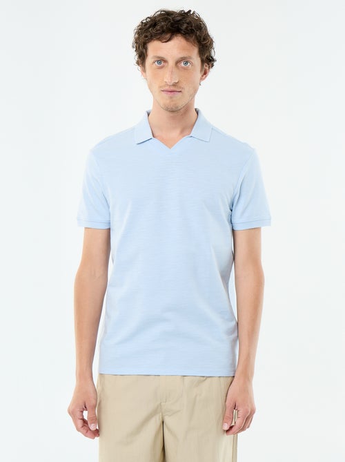 Polo uni pour homme à manches courtes - Kiabi