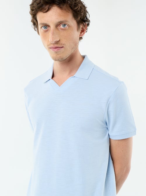 Polo uni pour homme à manches courtes - Kiabi