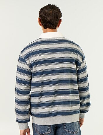 Polo uni style rugby manches longues