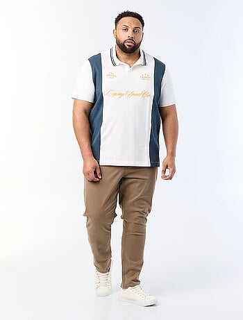 Polo van bedrukt jerseytricot