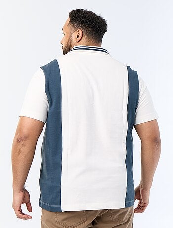 Polo van bedrukt jerseytricot