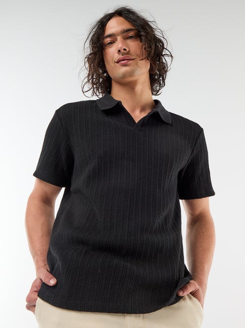 Polo van fantasie ajour-breisel - Kiabi