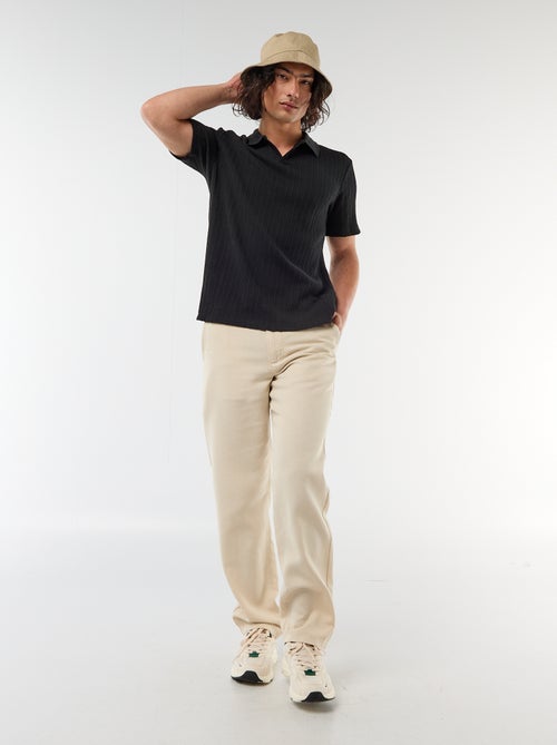 Polo van fantasie ajour-breisel - Kiabi