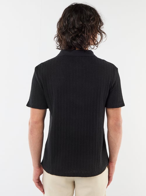 Polo van fantasie ajour-breisel - Kiabi