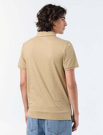 Polo van jerseytricot met knoopsluiting