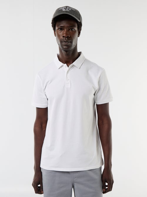 Polo van jerseytricot met knoopsluiting - Kiabi
