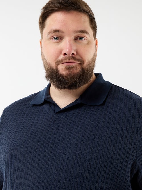 Polo van jerseytricot met korte mouwen - Kiabi