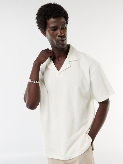 Polo van jerseytricot met korte mouwen - Kiabi