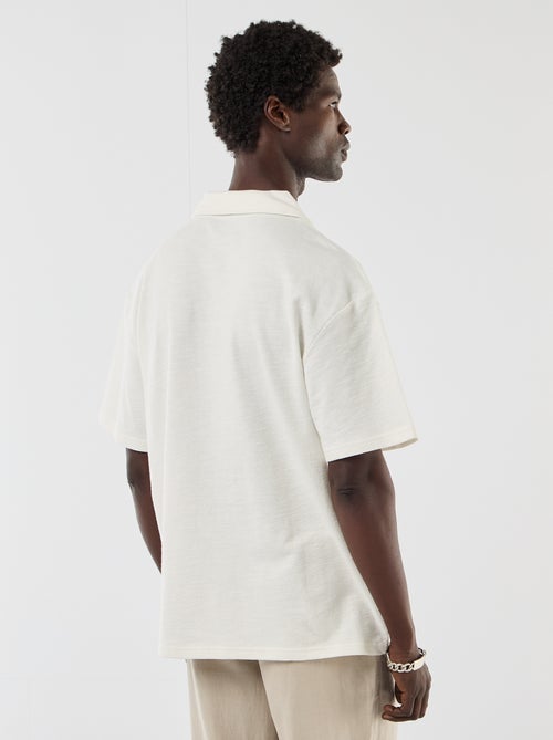 Polo van jerseytricot met korte mouwen - Kiabi