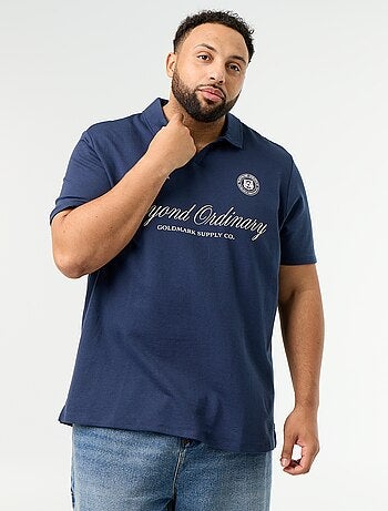 Polo van jerseytricot met korte mouwen