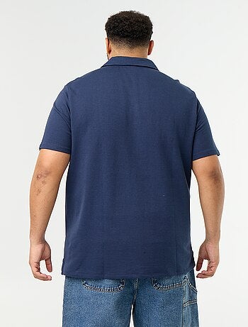 Polo van jerseytricot met korte mouwen