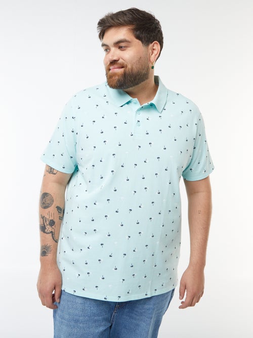 Polo van katoenpiqué met korte mouw - Kiabi