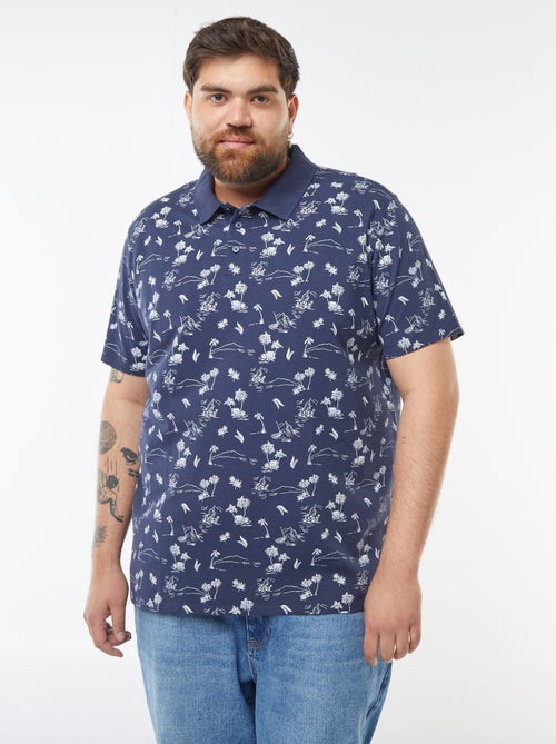 Polo van katoenpiqué met korte mouw - Kiabi