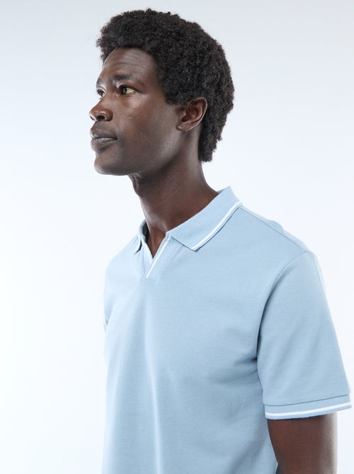 Polo van katoenpiqué met korte mouwen - Kiabi