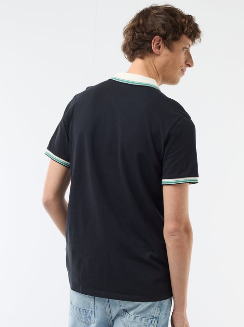 Polo van katoenpiqué met korte mouwen - Kiabi