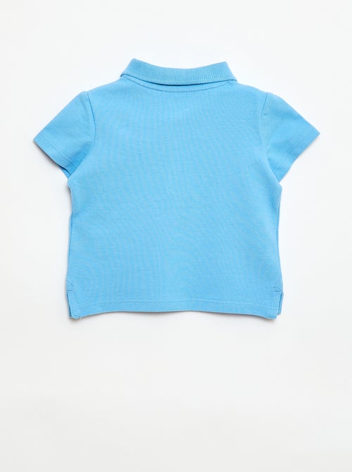 Polo van katoenpiqué met korte mouwen - Kiabi