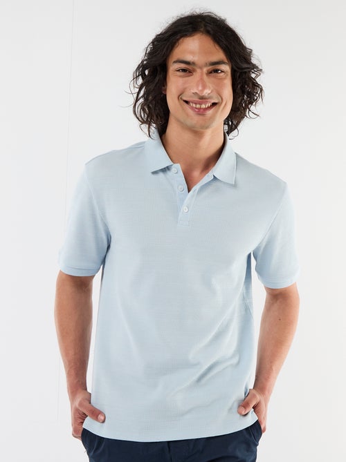Polo van katoenpiqué met korte mouwen - Kiabi