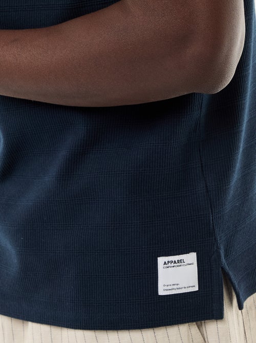 Polo van katoenpiqué met korte mouwen - Kiabi