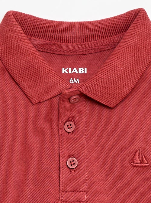 Polo van katoenpiqué met korte mouwen - Kiabi