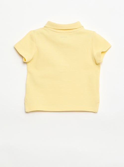 Polo van katoenpiqué met korte mouwen - Kiabi