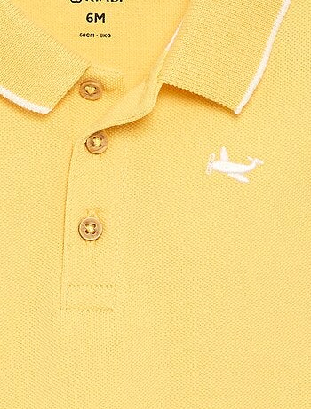 Polo van piqué katoen