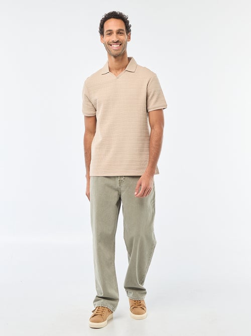 Polo van piquékatoen met korte mouw - Kiabi