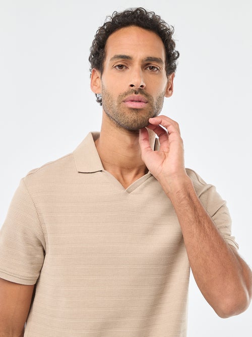 Polo van piquékatoen met korte mouw - Kiabi