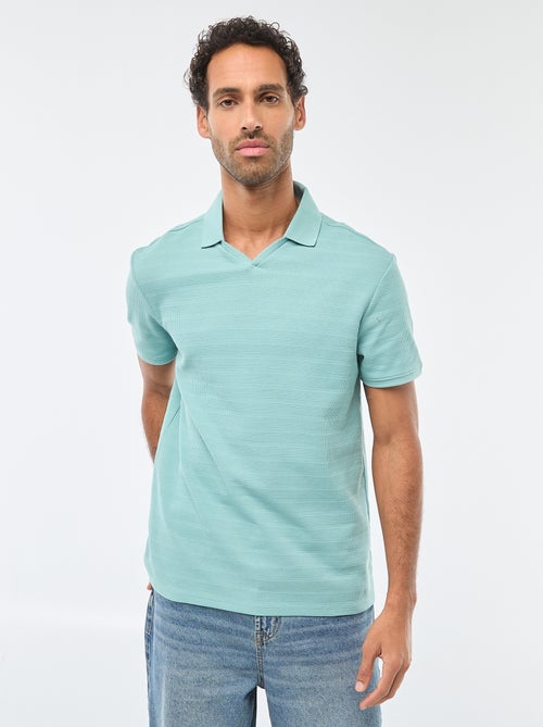 Polo van piquékatoen met korte mouw - Kiabi