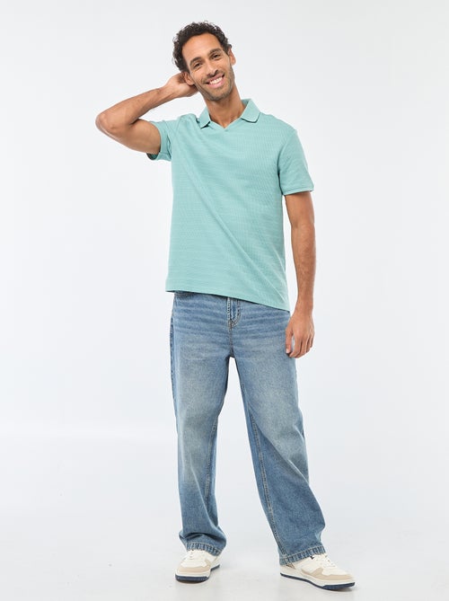 Polo van piquékatoen met korte mouw - Kiabi