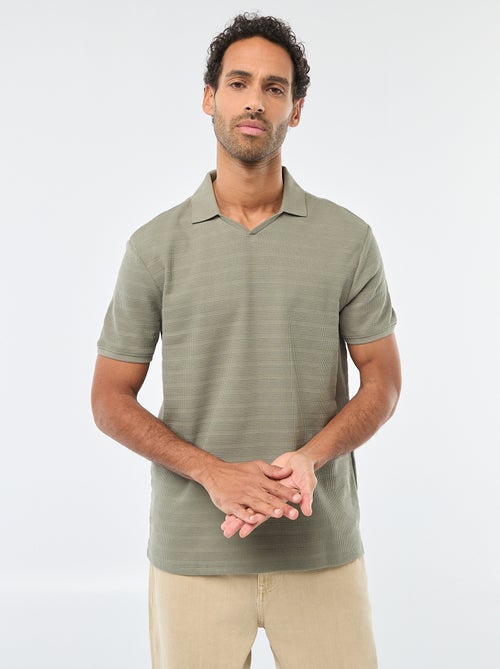 Polo van piquékatoen met korte mouw - Kiabi