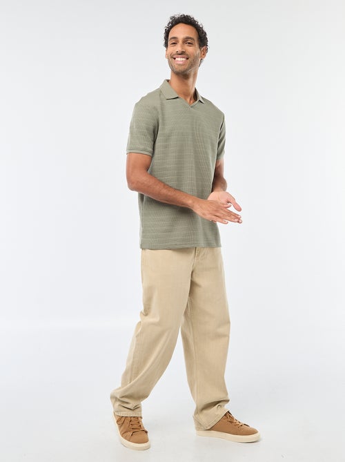 Polo van piquékatoen met korte mouw - Kiabi