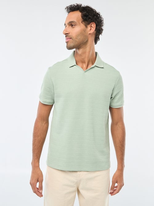 Polo van piquékatoen met korte mouw - Kiabi