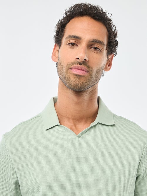 Polo van piquékatoen met korte mouw - Kiabi