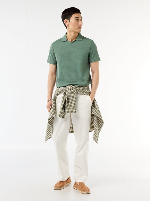 Polo van piquékatoen met korte mouw - Kiabi