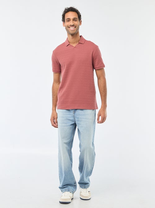 Polo van piquékatoen met korte mouw - Kiabi