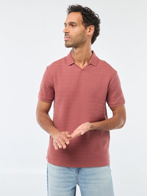 Polo van piquékatoen met korte mouw - Kiabi